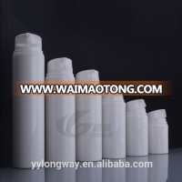 120ml round bottle lotion airless pump all plastic white pp airless lotion bottle