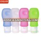 FDA Shampoo Tube Silicone Perfume Bottle/Travel Size Refillable Bottles